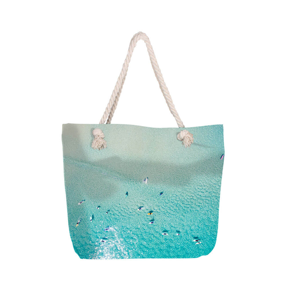 Bolsa de playa con cremallera interna (50x45x15cm)