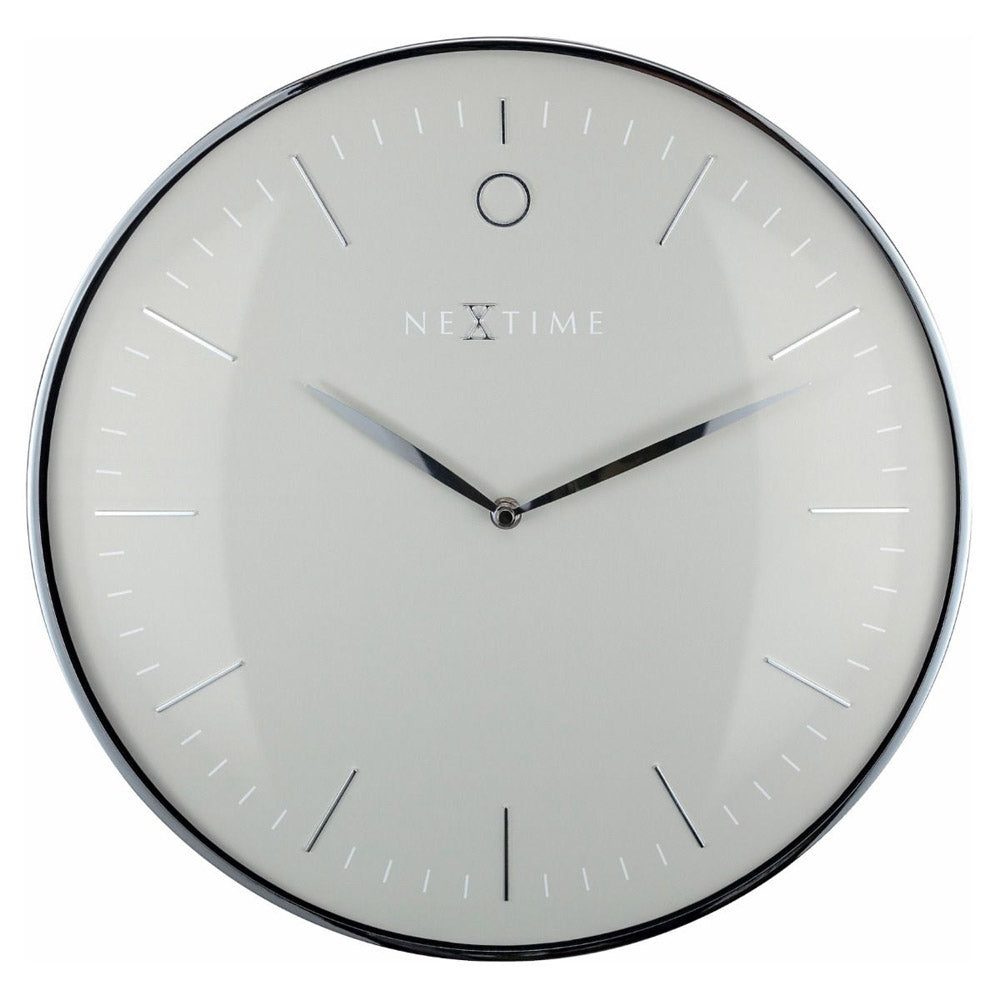 NeXtime Glamour Wall Clock 40cm (Silver)