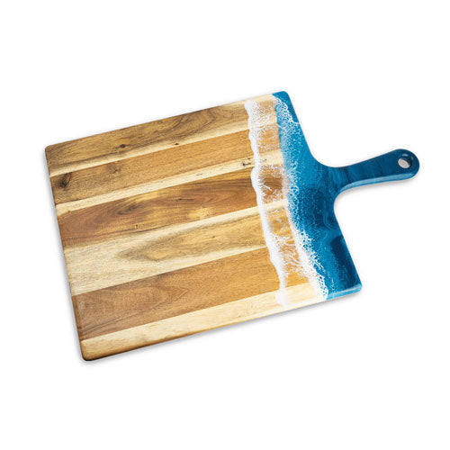 Ocean Vibes Acacia Resin Cheese Board