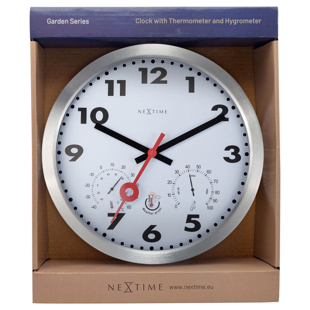 NeXtime Arabic Outdoor Wall Clock 35cm (White)