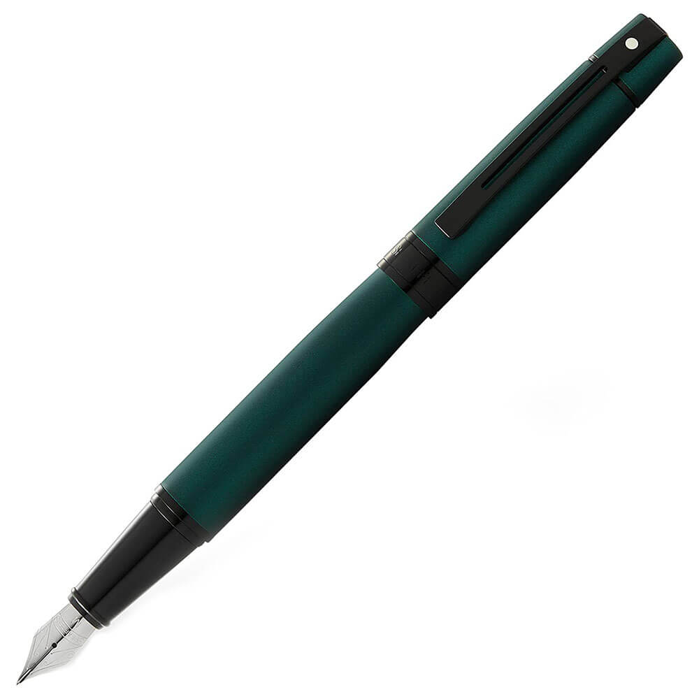 Sheaffer 300 Fountain Pen m/ sort trim (Matte Green)