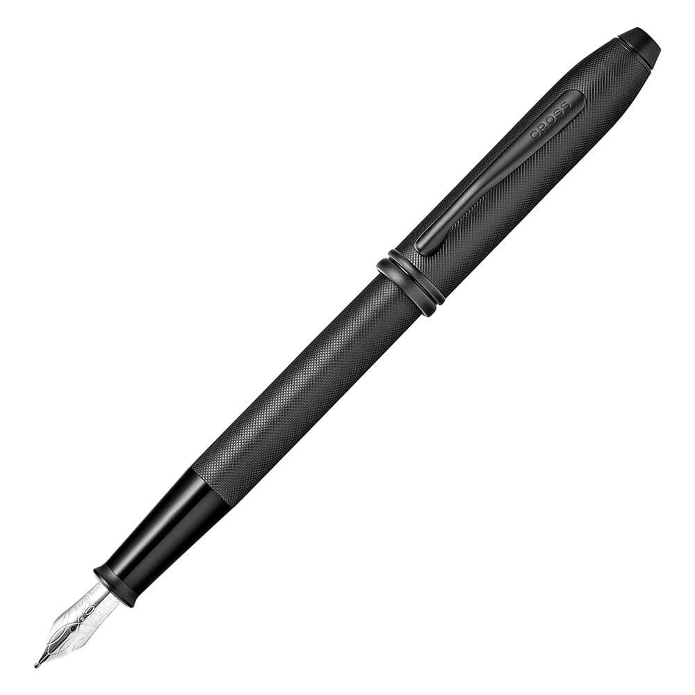 Townsend Black Microknurl & Matte Black Fountain Pen