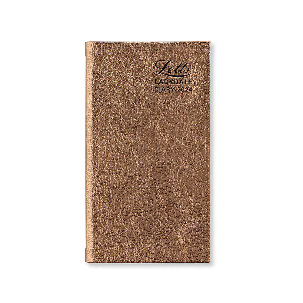 LETTS 2024 DIARIO DE Pocket WTV de bolsillo Ladydate (oro rosa)