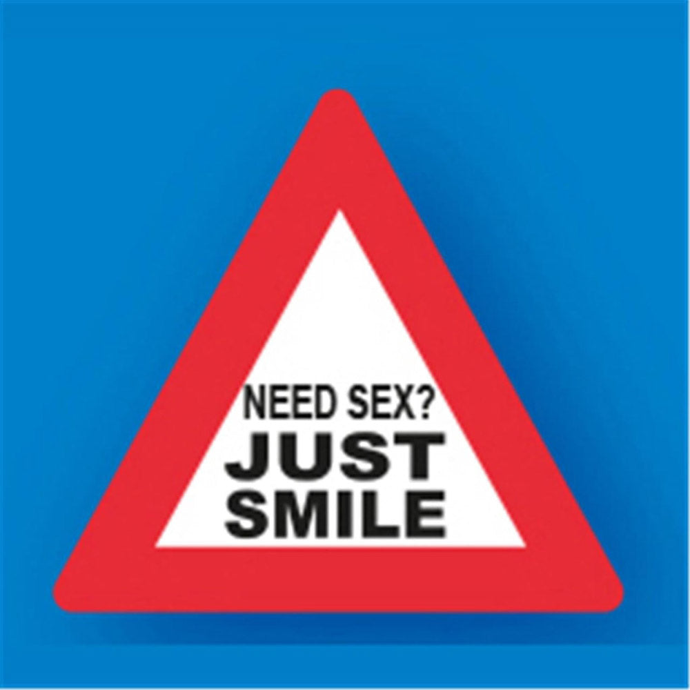 Need Sex Just Smile PVC Sign Keyring