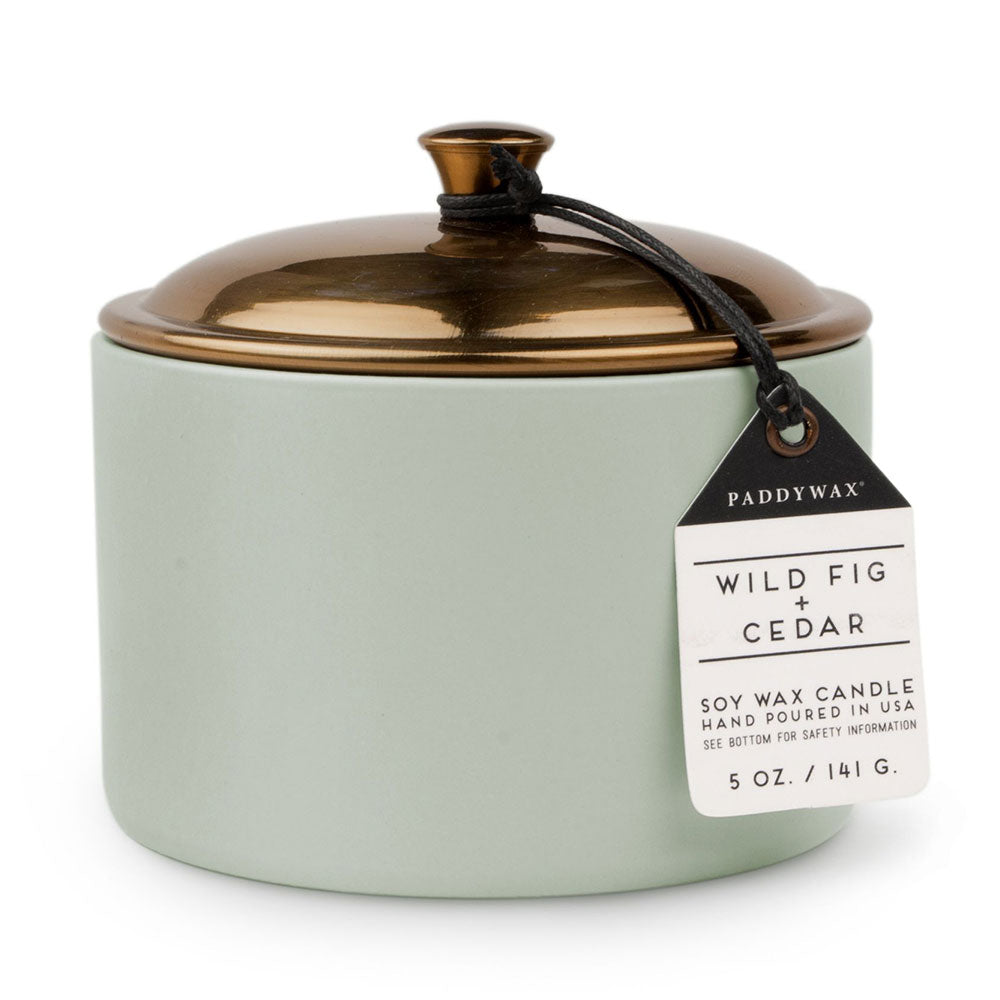 Hygge Wild Fig i Cedar Candle w ceramice (mędrca)