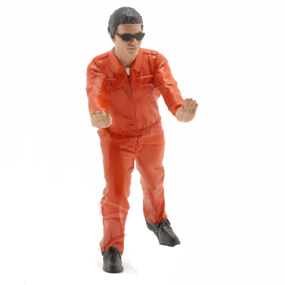 Mechaniek in uniform 1:18 Schaalfiguur (oranje)