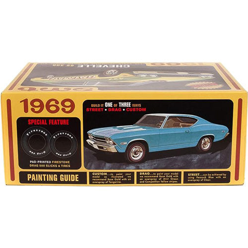 1969 Chevy Chevelle Hardtop Drag Plastic Kit 1:25 Scale