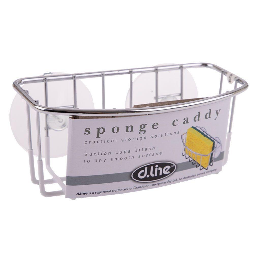 D.Line Sponge Caddy Chrom/PVC mit Saugnäpfen