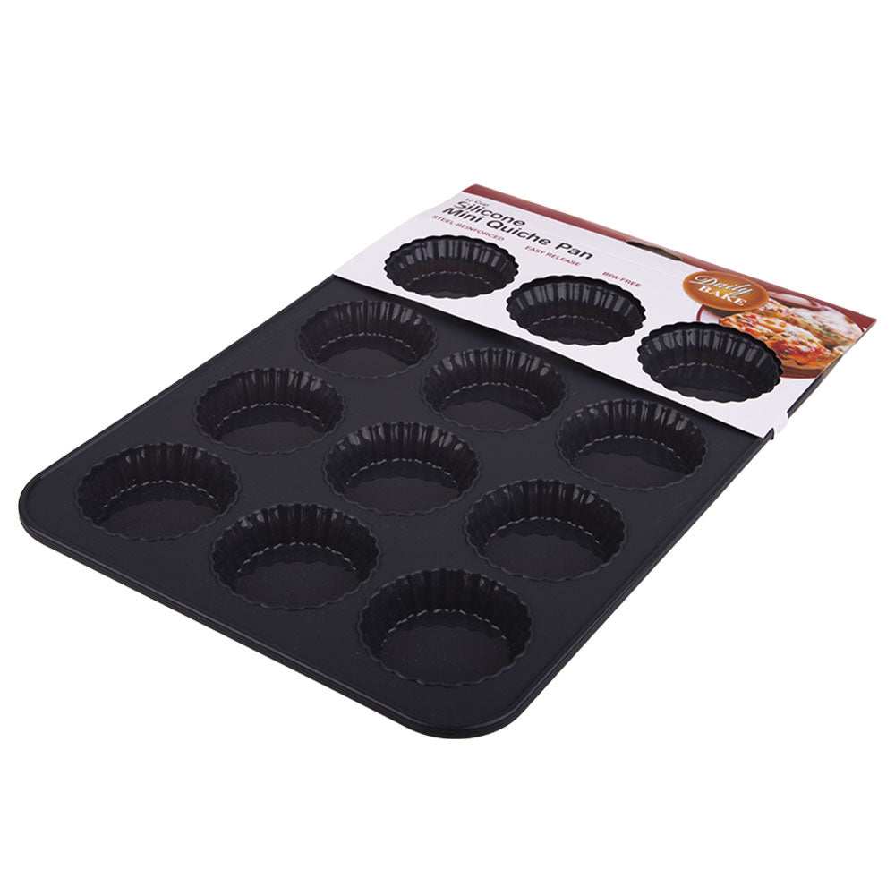 Mini Quiche da 12 tazze al silicone giornaliero.