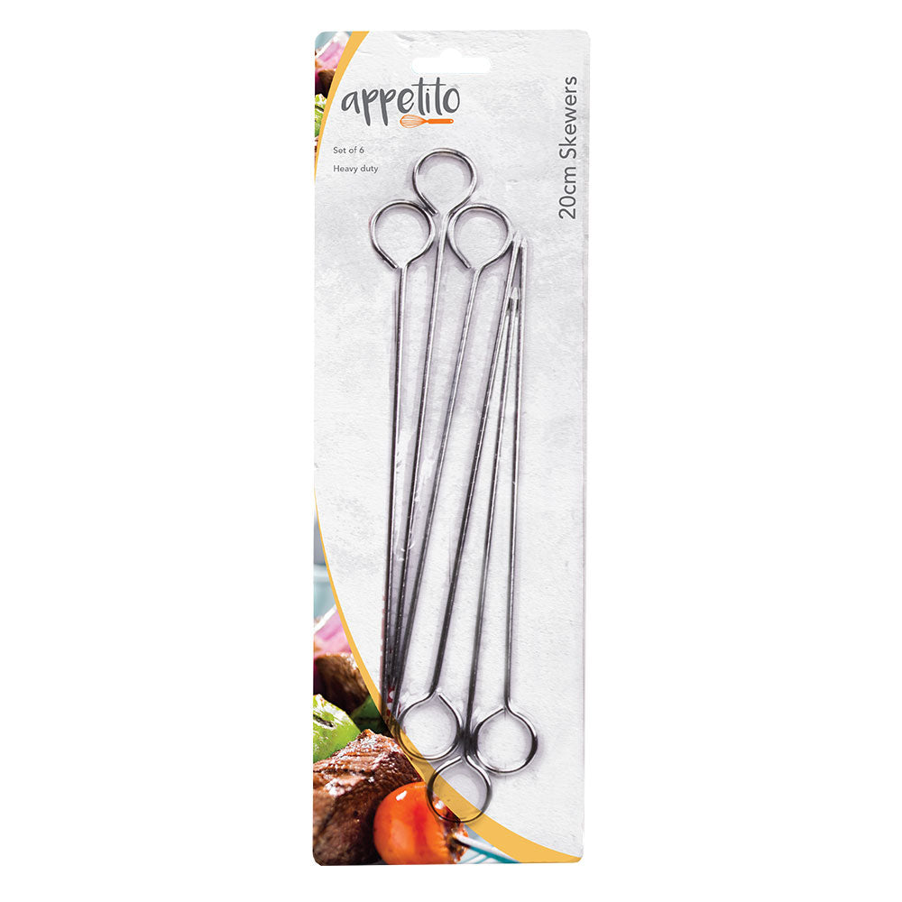 Appetito Chrome Skewers (set di 6)