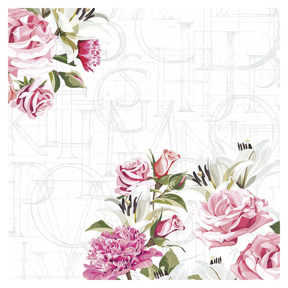 Papier+projekty Rose Print Luncheon Serwetki