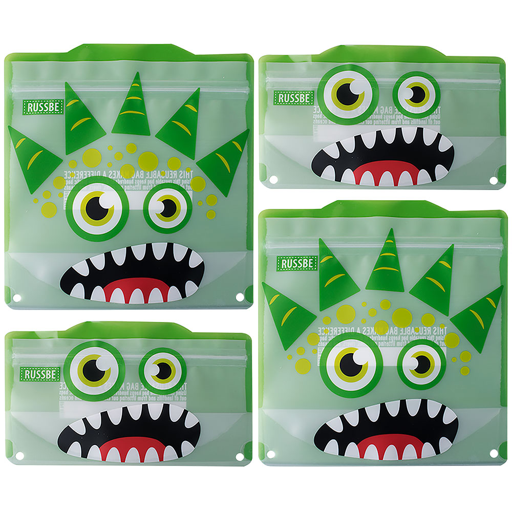 Russbe Monster Snack/Sandwich Torby 4PCS