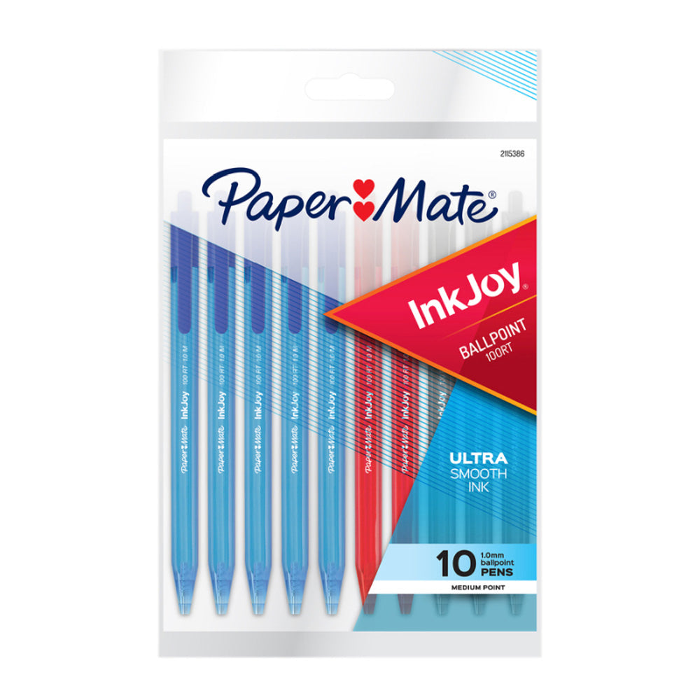 Paper Mate da 10 pack inkjoy da 100rt a sfera (scatola di 12)