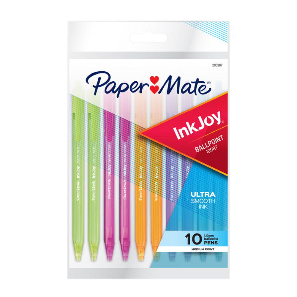 Paper Mate 10-Pack Inkjoy 100rt Ballpen (boks med 12)