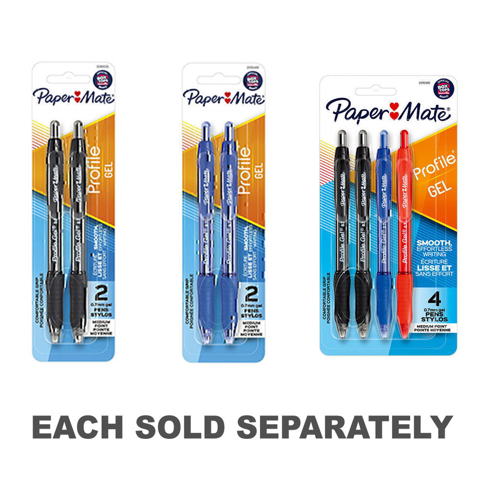 PM Profile Retractable Gel Pen 0.7mm 2pk (Box of 6)