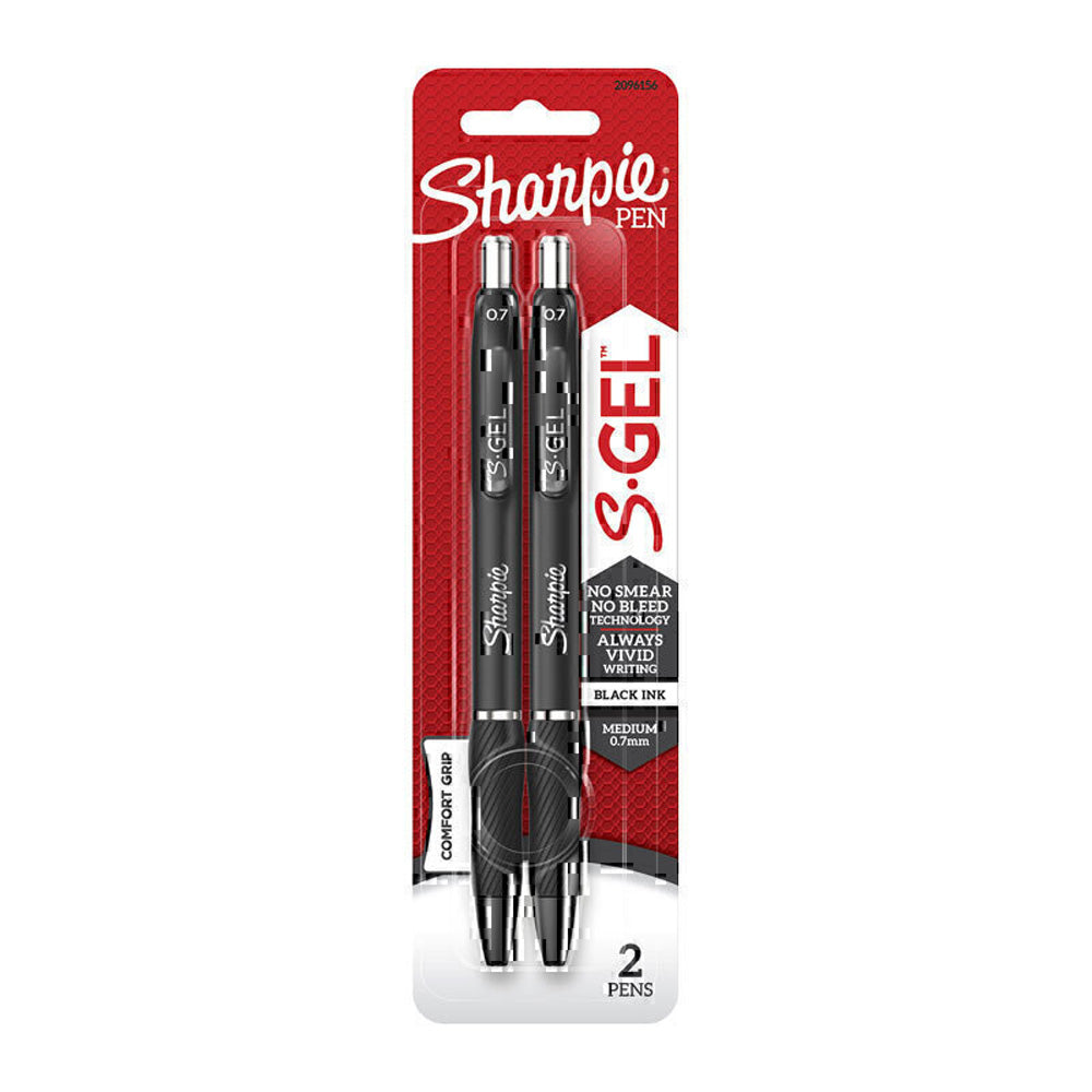 Sharpie uttrekkbar gelpenn 0,7mm 2pk (boks med 6)