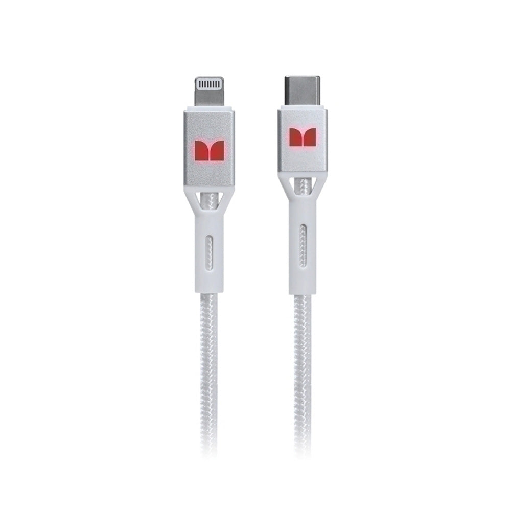 Monster Lightning do USB-C kabel 2M (biały)