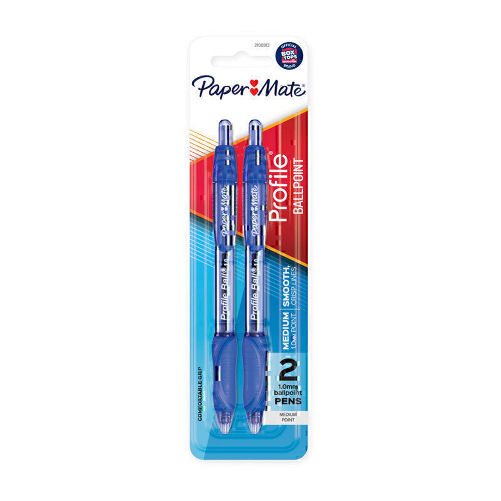 PM -profil uttrekkbar ballpen 1.0mm 2pk (boks med 6)