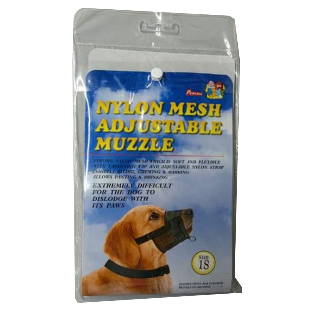 Percelljusterbar nylonmesh hundemuzzle