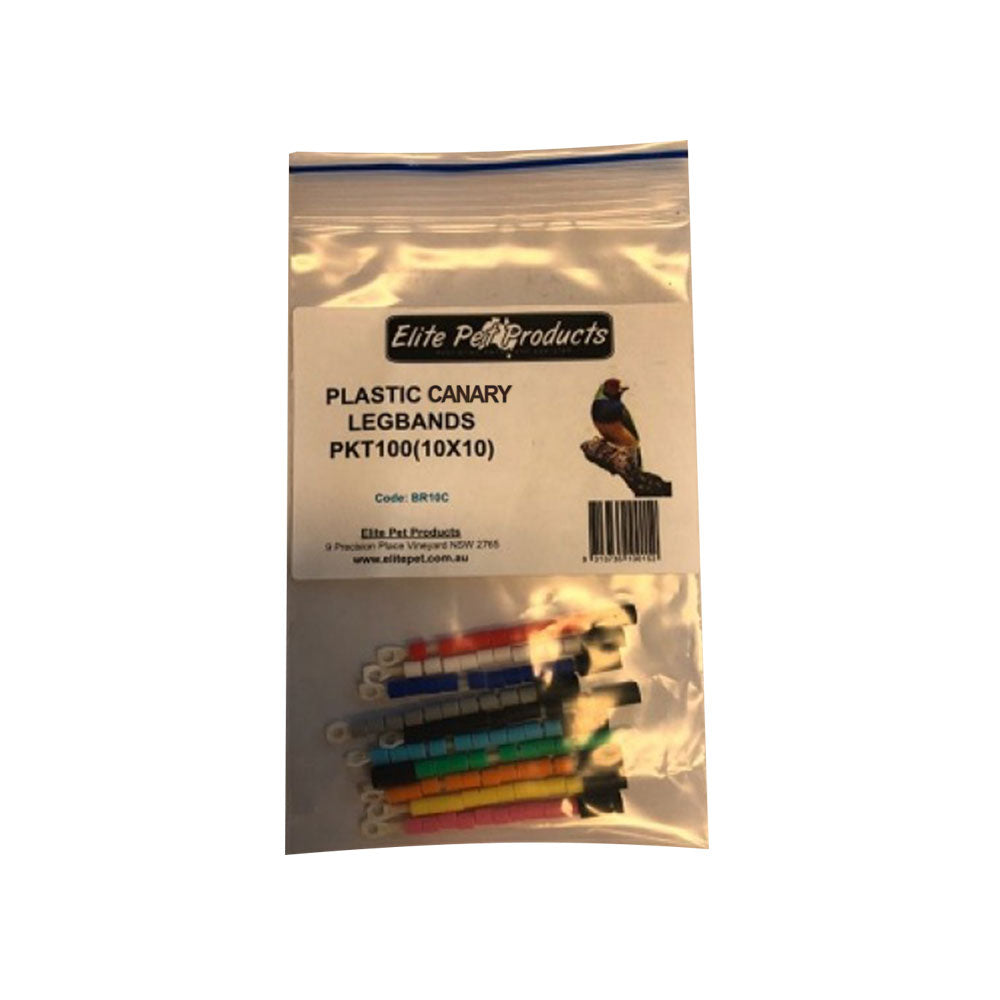 Elite huisdier plastic poot ring 100 pk