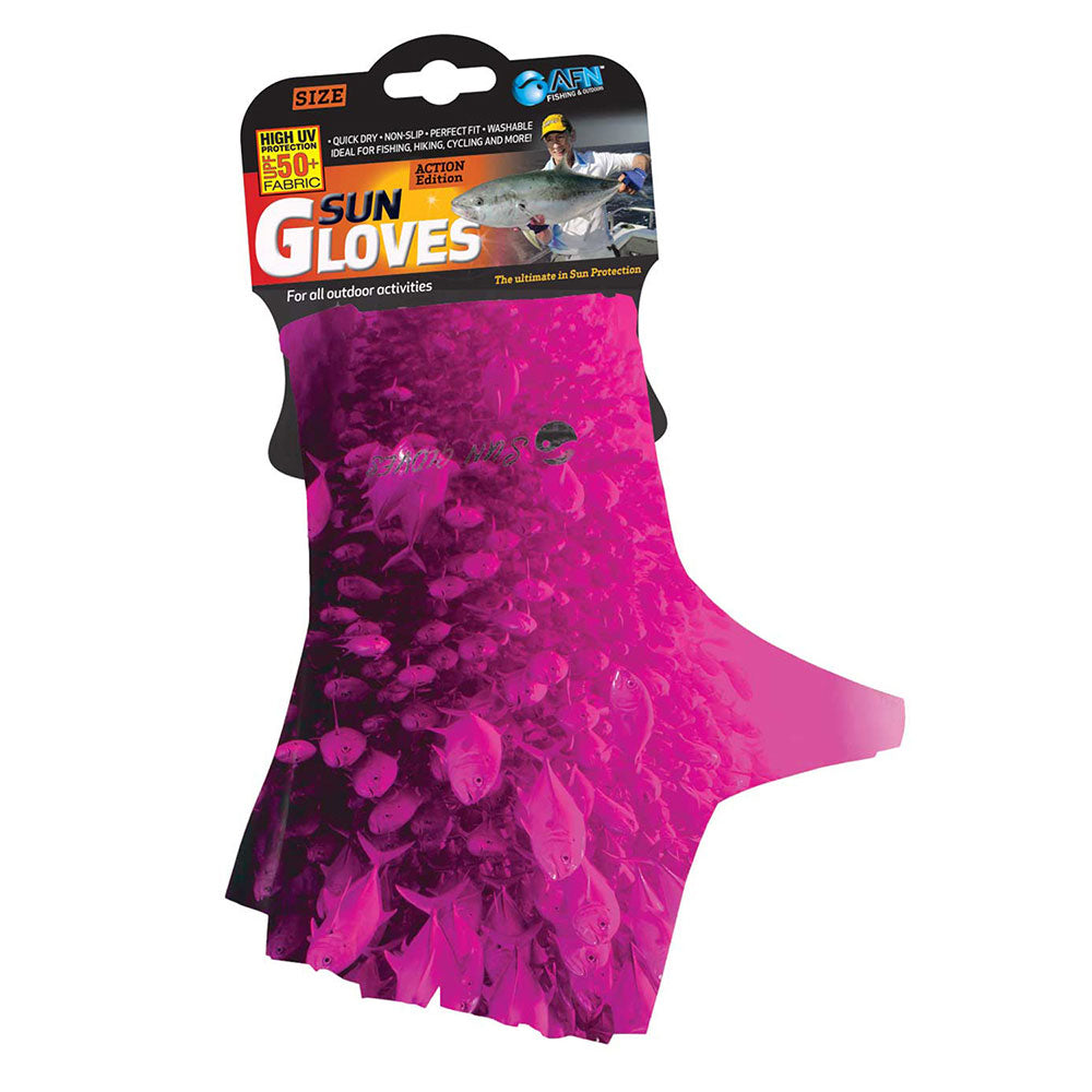 Afn Kids 'Sun Glove com estampa de peixe escolar