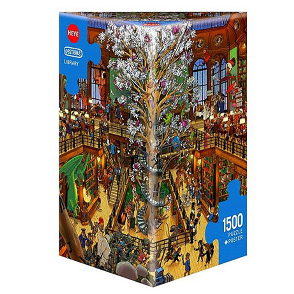 Heye Triangular Oesterle Library Jigsaw Puzzle 1500pcs