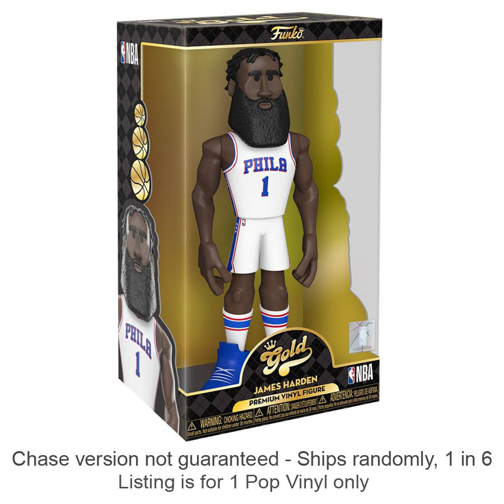 NBA: Rockets James Harden 12" Vinyl Gold Chase Ships 1 in 6