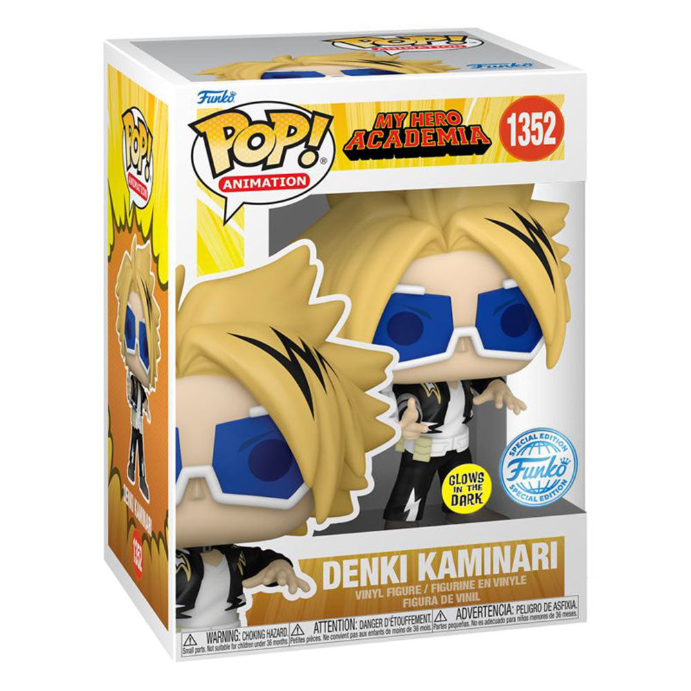 My Hero Academia Denki Kaminari US Exclusive Glow Pop! Vinyl