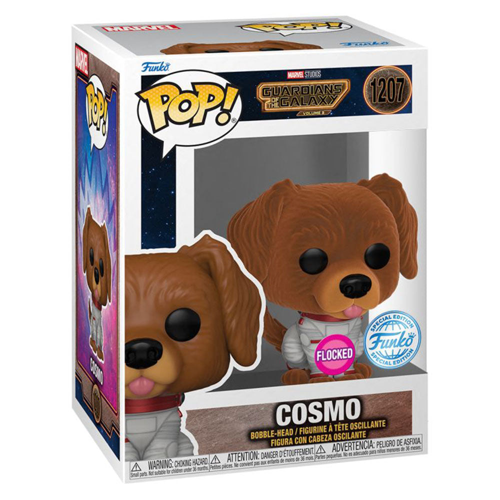 Guardians of the Galaxy Volume 3 Cosmo US Flocked Pop! Vinyl