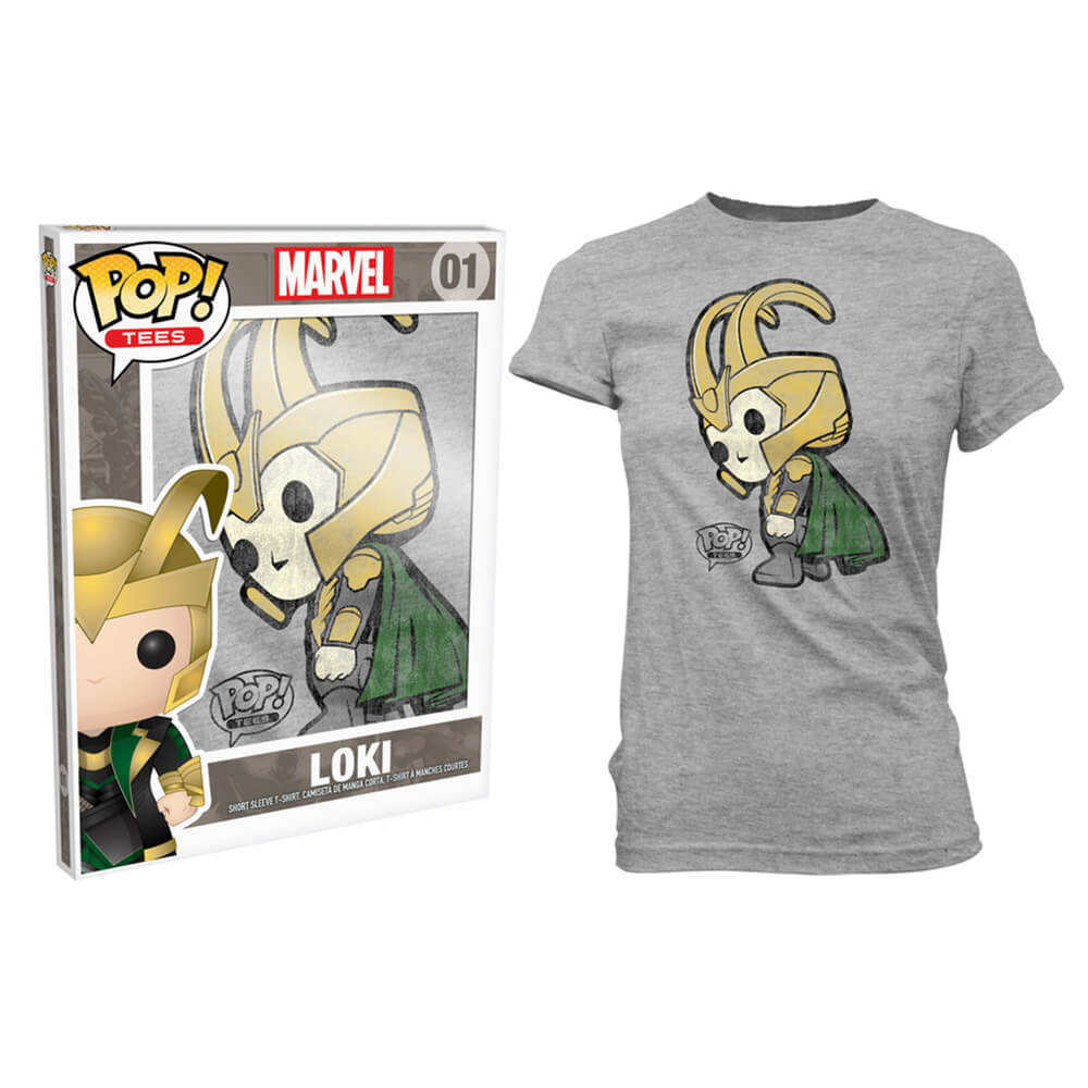 Thor Loki Pop! Maglietta da donna grigio