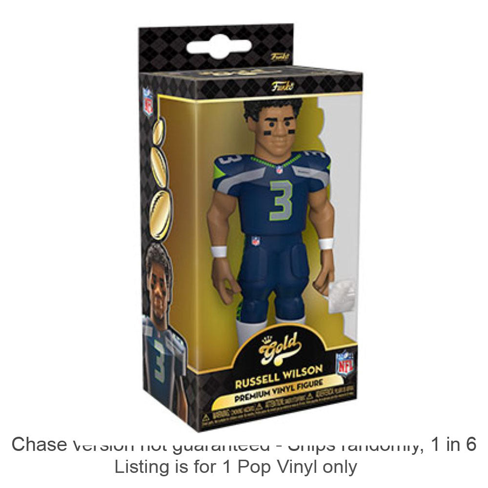 NFL Russel Wilson Winyl Gold Chase statek 1 na 6