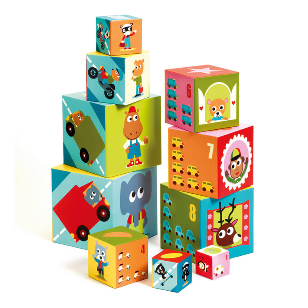 Djeco Stackable Blocks 10 Sts