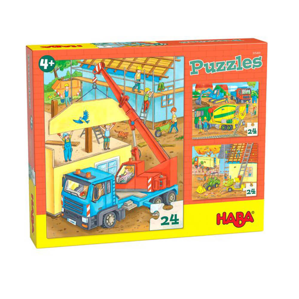 HABA -puzzels met 3 ontwerpen 24 stks