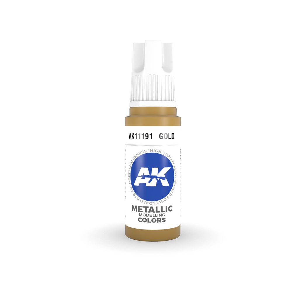 AK Interactive 3Gen Złota farba akrylowa 17 ml