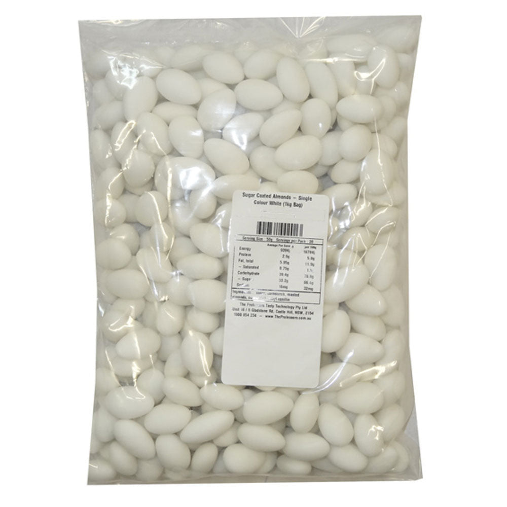 Enkeltfarvesukker belagte mandler 1 kg