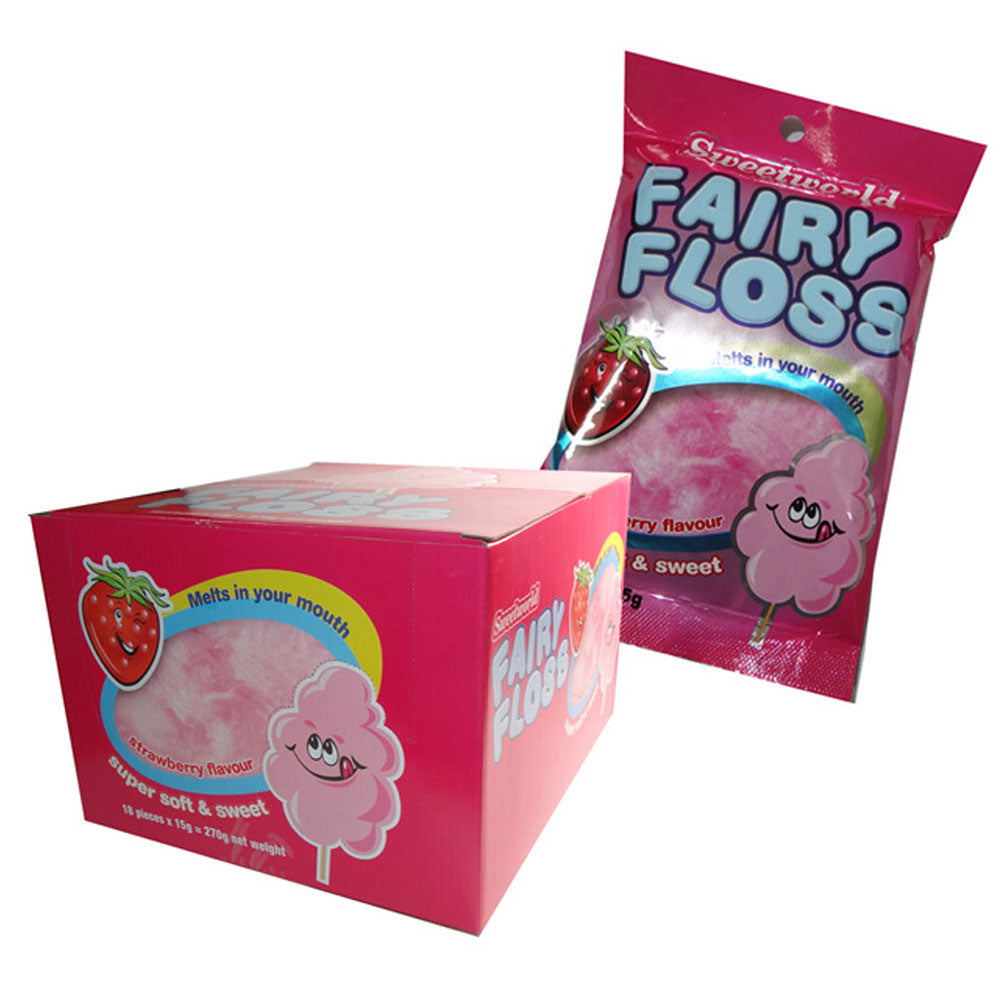 Sweetworld Fairy Floss -pakketten (18x15g)