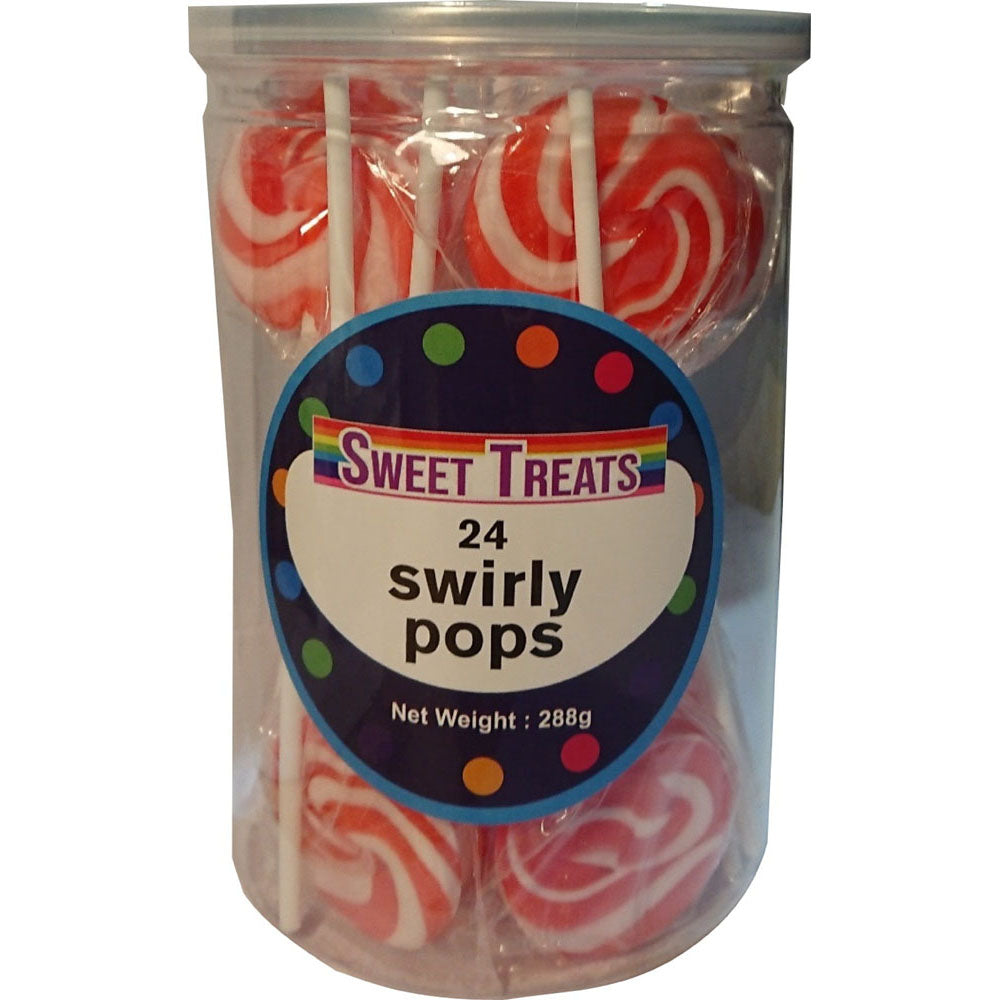 Søte godbiter små swirly pops 4cm (24x12g)