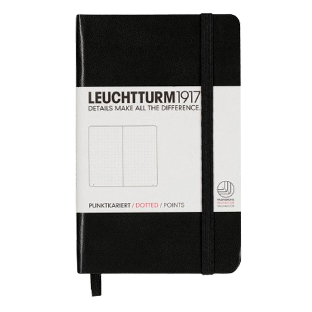 Reporter A6 Pocket Notepad met hardcover (zwart)