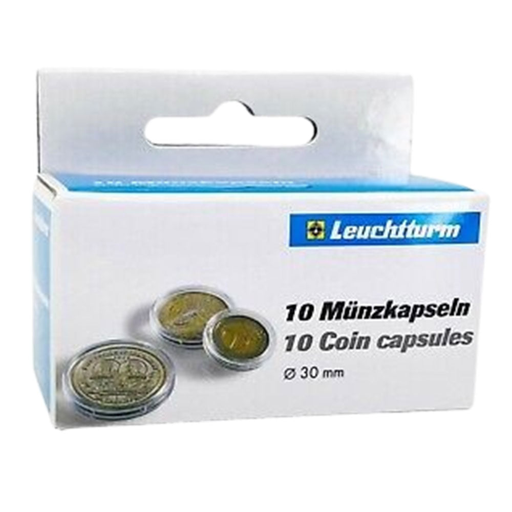 Capsule monete di leuchtturm 10pk (dalla taglia 30-39)