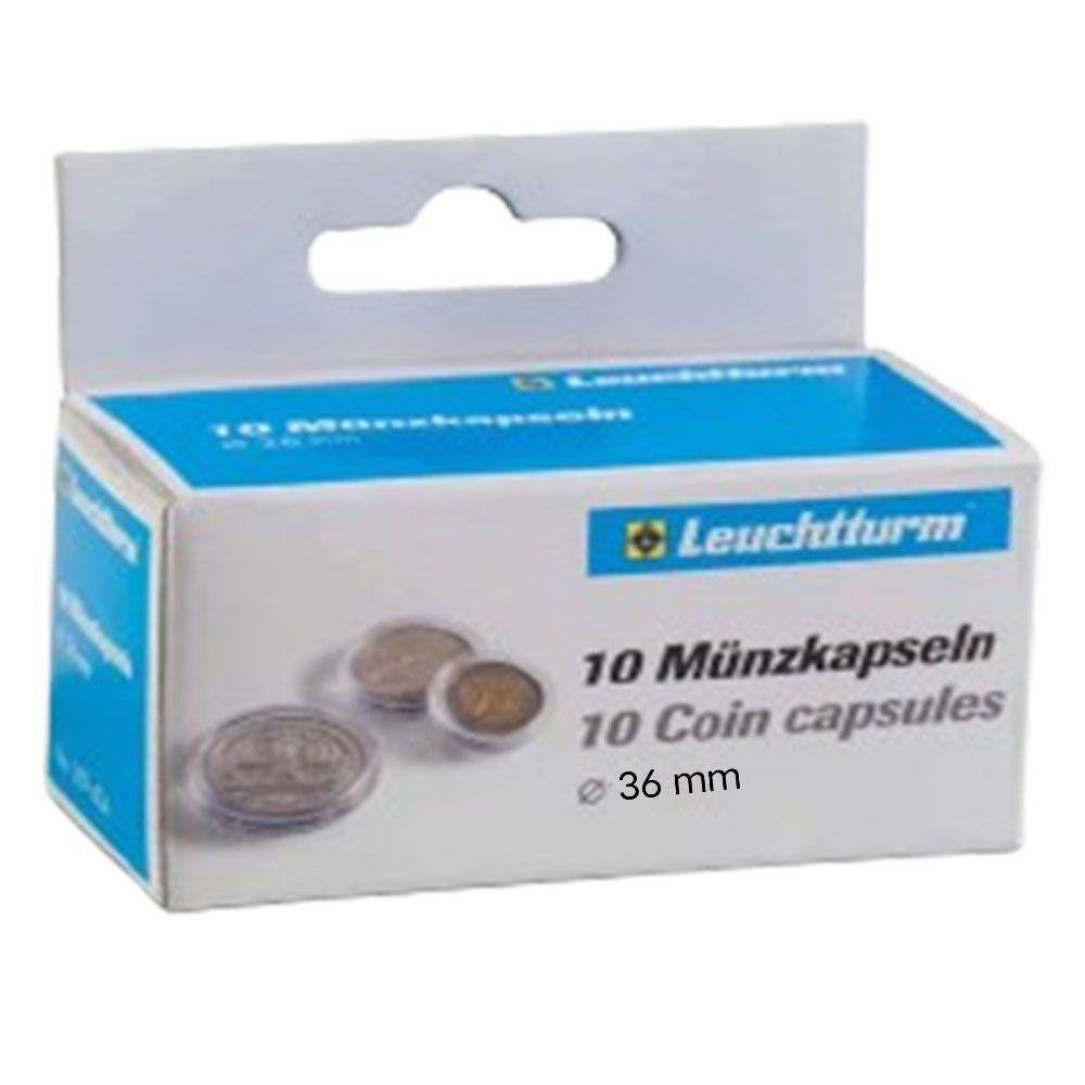 Leuchtturm Coin Capsules 10pk（サイズ30-39から）