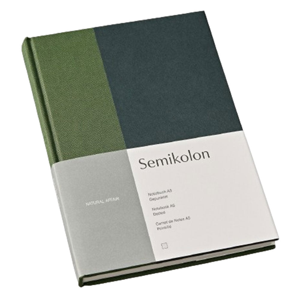 Semikolon prikkede A5 -notebook