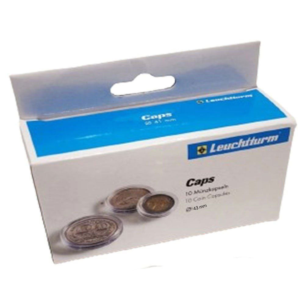 Capsules de monnaie Leuchtturm 10pk (de taille 40-49)