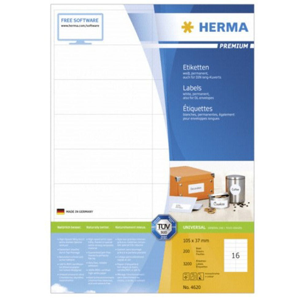 HERMA Premium -mærker A4 105mm 200 pc