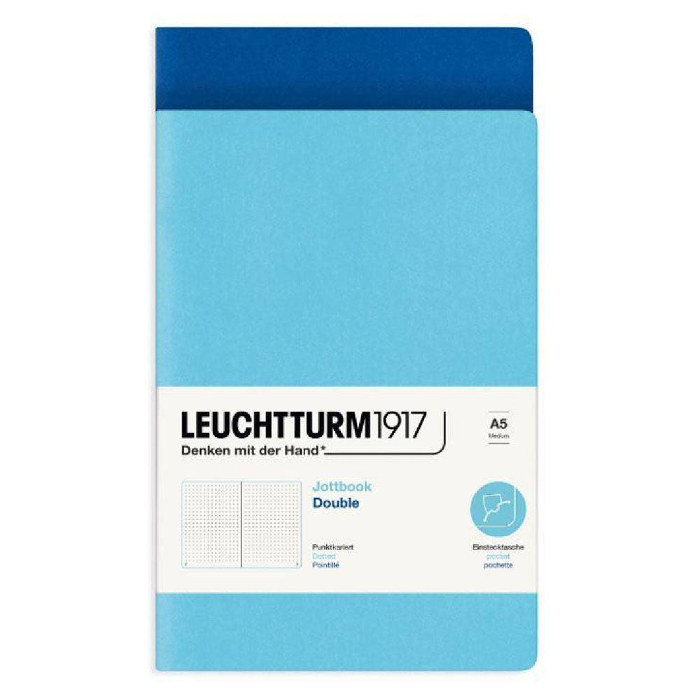 Leuchtturm Twin Pack Jottbook prickade A5