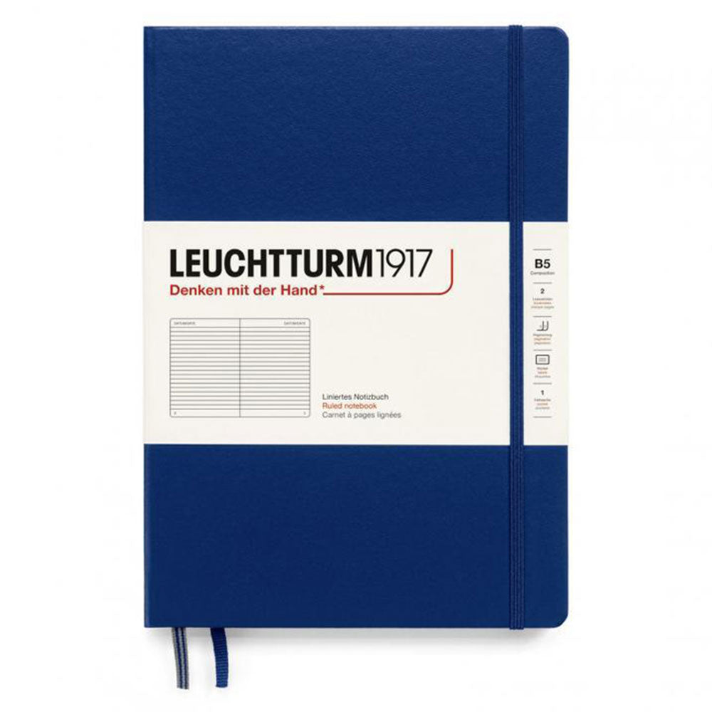 Leuchtturm HC -komposition styrede notebook B5