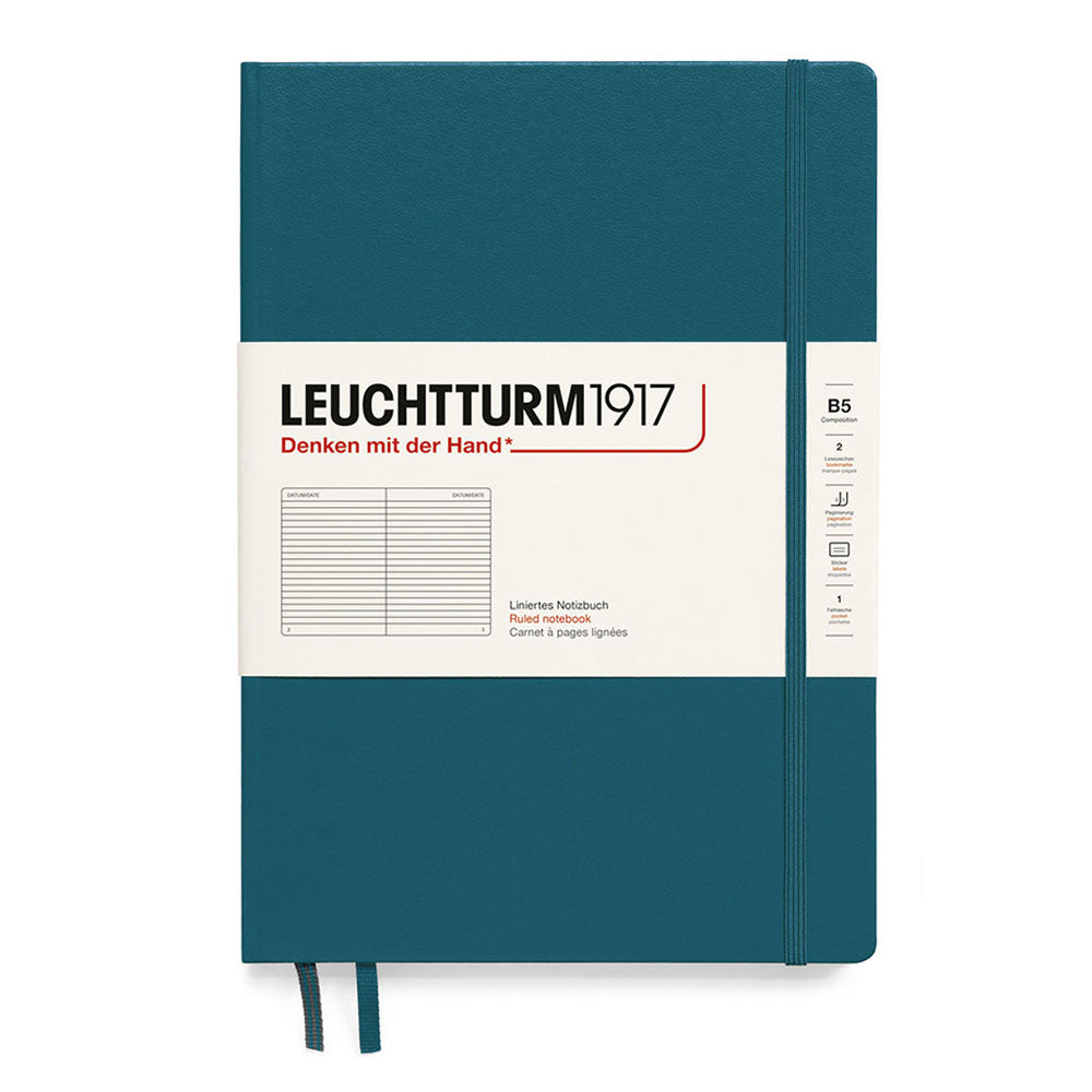 Leuchtturm HC -komposition styrede notebook B5