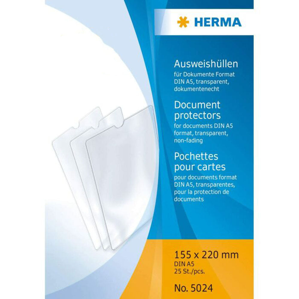 Herma -dokumentskydd 25pk