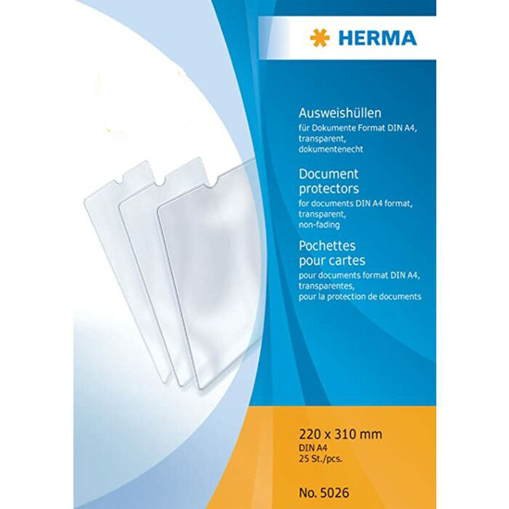 Herma -dokumentskydd 25pk