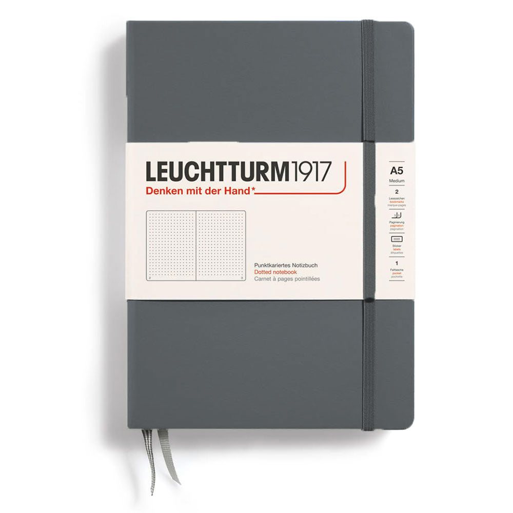 Leuchtturm inbunden prickad anteckningsbok A5