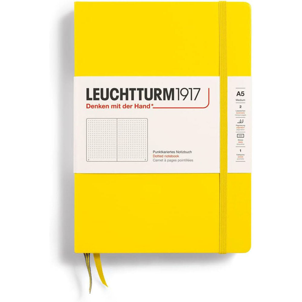 Leuchtturmハードカバー点線ノートブックA5（黄色）